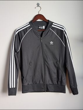 Adidas Originals Women's SST Parley Track Jacket Black White Medium GD2374